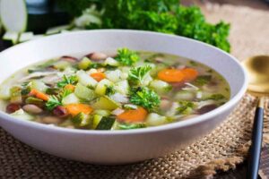 Vegetable Soup in Bowl - Comforting Meal